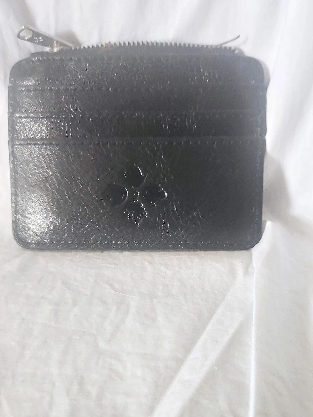 Patricia Nash Cassis ID Case Black Zip Wallet